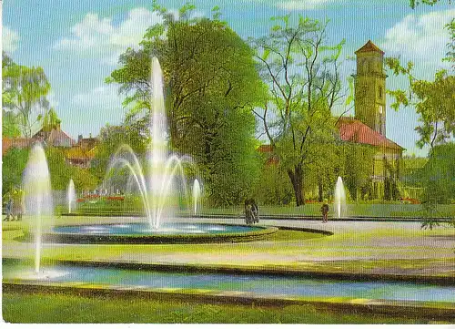 Fürth in Bayern Stadtpark Fontainenhof und Auferstehungskirche ngl C7068