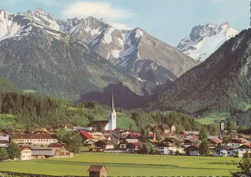 Oberstdorf i.A. Panorama mit Alpen gl1957 135.481