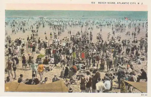 Atlantic City, N.J. Beach Scene ngl 211.807