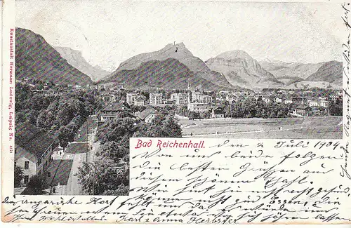 Bad Reichenhall Gesamtansicht gl1904 C7206