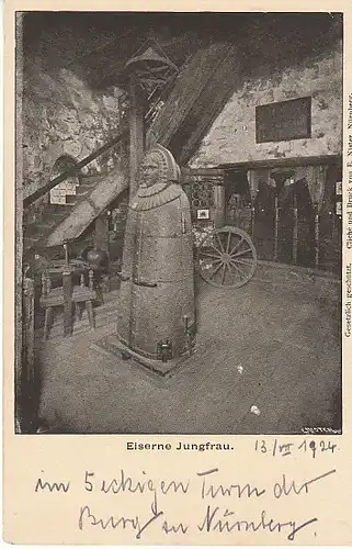 Nürnberg Eiserne Jungfrau gl1924 C3637