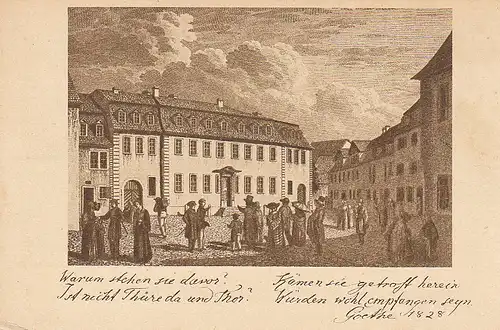 Weimar Goethe-Haus zu Goethes Zeit ngl C4896