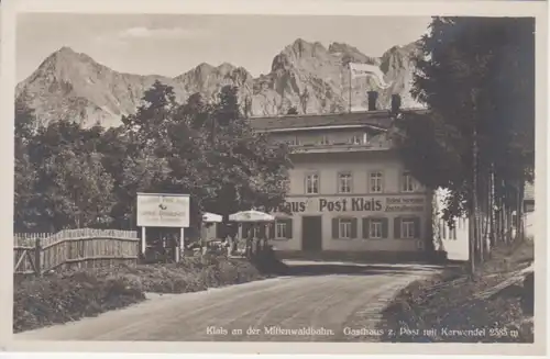 Klais (Krün) Gasthaus zur Post m. Karwendel ngl 208.040