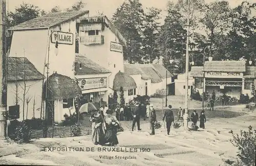 Bruxelles Exposition 1910 VillageSénégalais ngl 136.422
