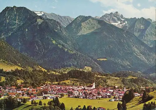 Oberstdorf i.A. Panorama mit Alpenkette ngl 135.442