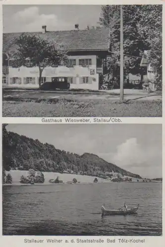 Stallau Gasthaus Wiesweber Weiher feldpgl1943 208.240