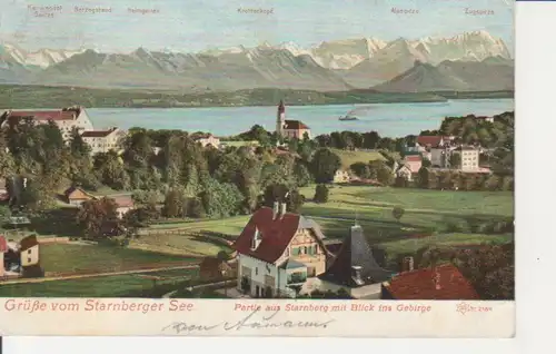 Starnberger See mit Blick ins Gebirge gl1906 208.105
