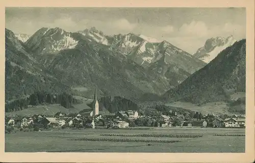 Oberstdorf i.A. Panorama von Norden ngl 135.446