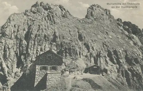 Berghütte: Meilerhütte mit Thörlspitz an der Dreithorspitz ngl 104.481