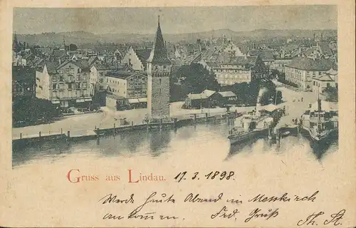 Lindau i.B. Stadtansicht gl1898 135.000