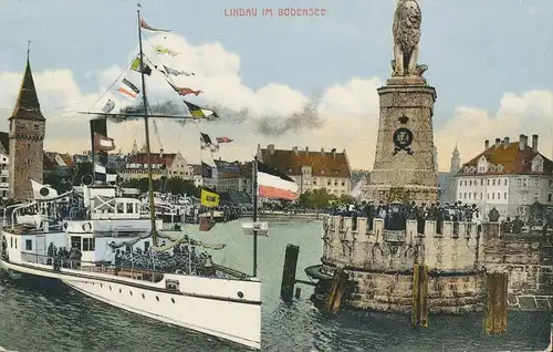 Lindau i.B. Hafenpartie gl1917 135.010