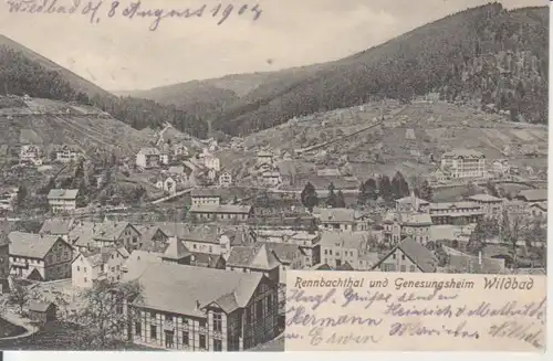 Bad Wildbad Rennbachtal Genesungsheim gl1904 206.494