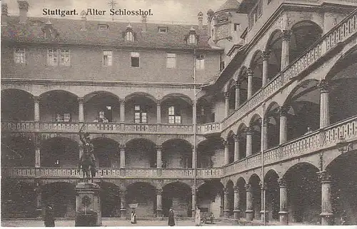 Stuttgart Alter Schloßhof gl1913? C3622