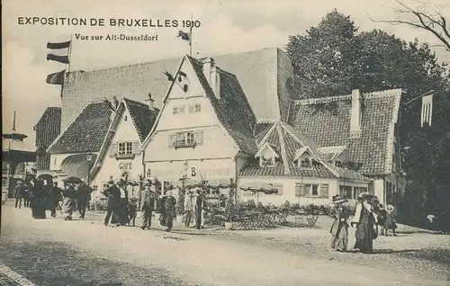 Bruxelles Exposition 1910 Alt-Düsseldorf ngl 136.421