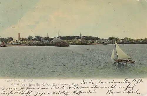 Provincetown, Mass. View from the Harbour gl1905 C5317