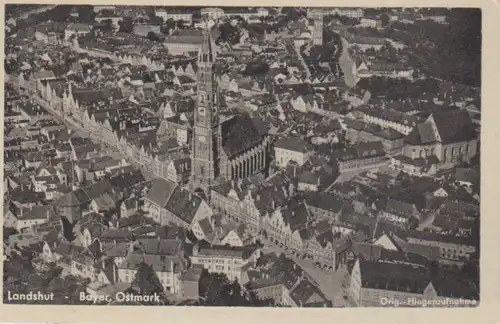 Landshut i.B. Panorama vom Flugzeug aus gl1941 208.643