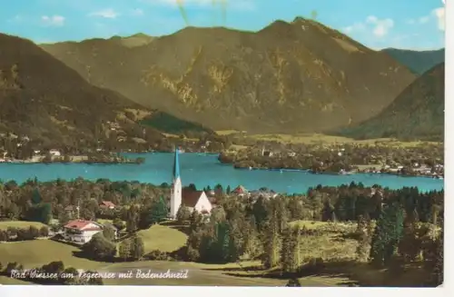 Bad Wiessee am Tegernsee Panorama mit Bodenschneid gl1966 215.697