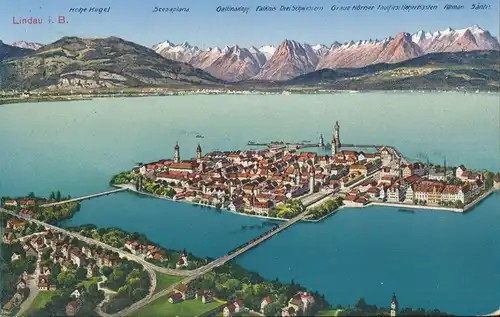 Lindau Bodensee Panorama gl1933 134.811