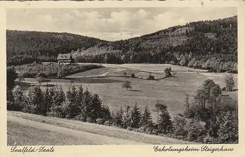 Saalfeld Saale Erholungsheim Steigerhaus gl1933 C5435