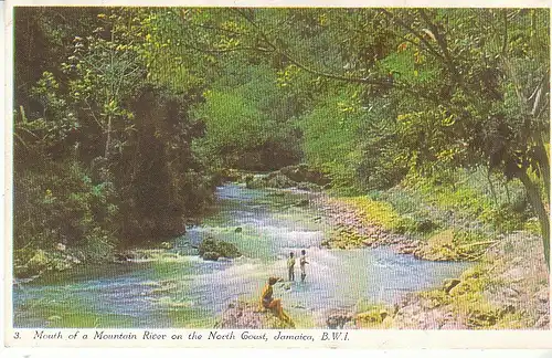 JA North coast, Mouth of a Mountain River glum 1930? C7698