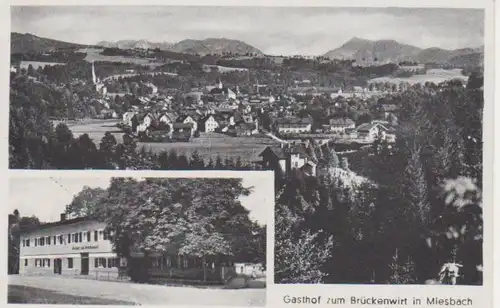 Miesbach Panorama Gasthof Brückenwirt ngl 208.164