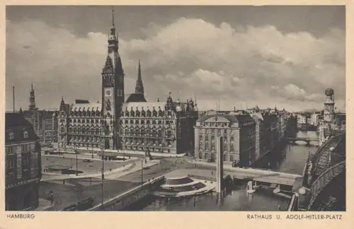 Hamburg Rathaus und Platz ngl 212.332