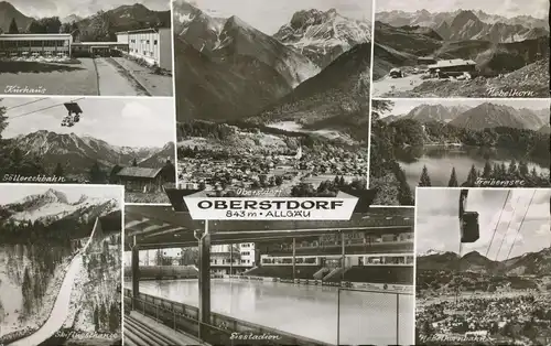Oberstdorf im Allgäu Mehrbildkarte gl1967 135.406