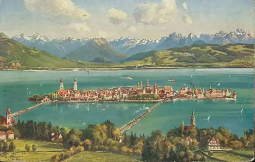 Lindau i.B. Panorama gl1914 135.001