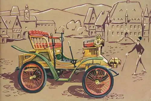Peugeot 1900, liegender 2-Zylinder Motor ohne Nockenwelle ngl 136.664