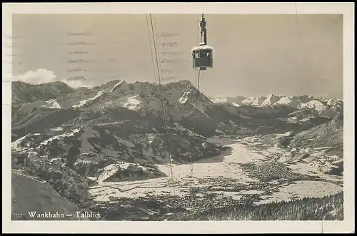 Garmisch-Partenkirchen Wankbahn Talblick gl1932 137.205