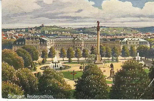 Stuttgart Residenzschloss gl1914 C3397