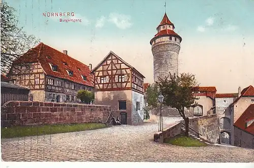 Nürnberg Burgeingang gl1911 C3673