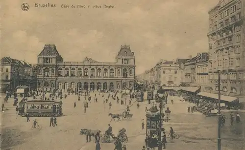 Bruxelles Gare du Nord et Place Rogier ngl 136.514