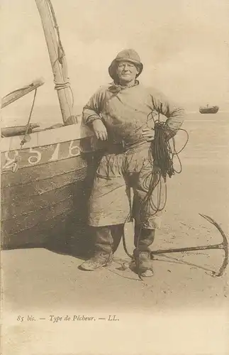 Angeln/Fischerei: Fischertyp/ Type de Pêcheur glca.1910 136.728