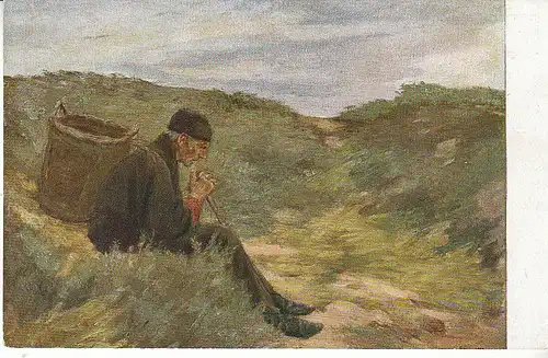 MAX LIEBERMANN Mann in den Dünen ngl C5956