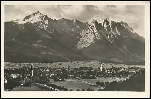 Garmisch Panorama mit Wettersteingebirge gl1950 137.314