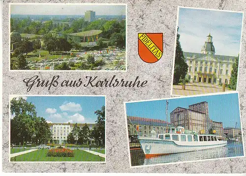 Gruß aus Karlsruhe Mehrbildkarte gl1965 C6037