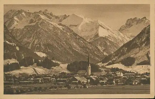 Oberstdorf i.A. Panorama von Norden gl1922 135.500