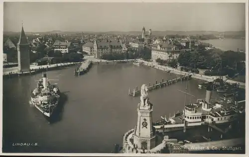 Lindau im Bodensee Hafen und Panorama ngl 134.931