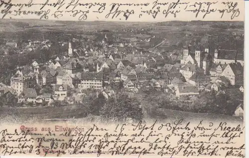 Ellwangen Stadtpanorama gl1903 204.940