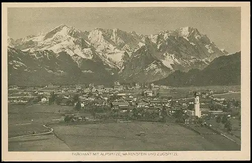 Farchant mit Alpspitze Waxenstein und Zugspitze ngl 138.307