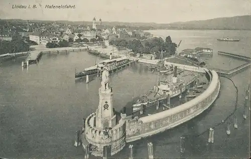 Lindau (Bodensee) Hafeneinfahrt gl1907 135.109