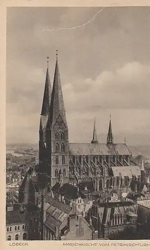 Lübeck Marienkirche vom Petrikirchturm ngl C3907