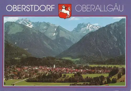 Oberstdorf i.A. Panorama mit Alpenkette ngl 135.434