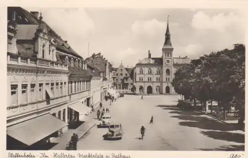 Pfaffenhofen/Ilm Marktplatz Rathaus gl1955 207.977