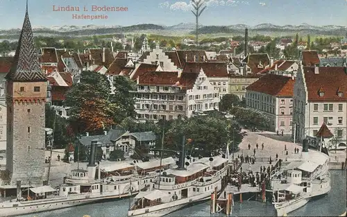 Lindau i.B. Hafenpartie Panorama ngl 135.178