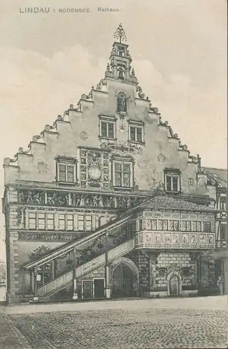 Lindau i.B. Rathaus gl1907 134.949
