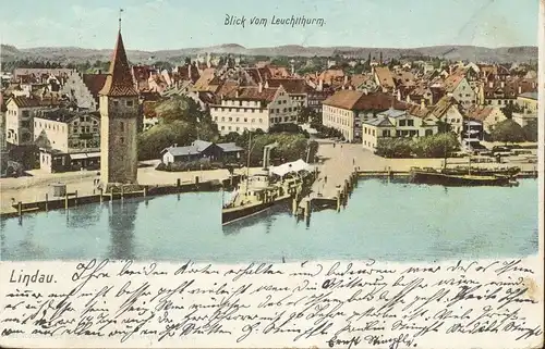 Lindau i.B. Blick vom Leuchtturm gl1902 134.860