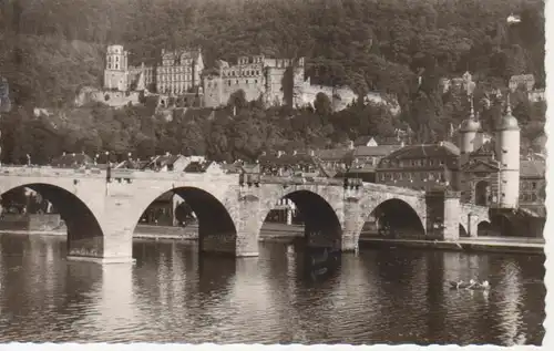 Heidelberg Alte Neckarbrücke und Schloss ngl 214.181