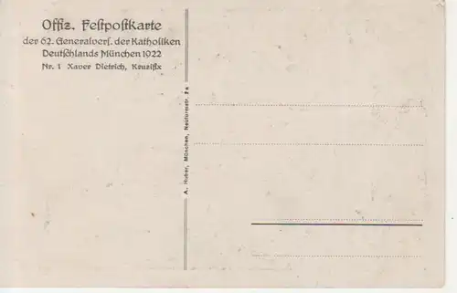 München - 62. Generalversammlung der Katholiken 1922 ngl 216.360